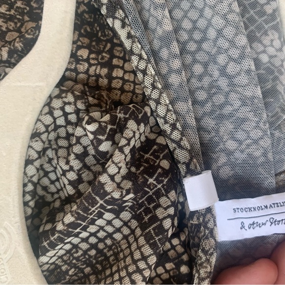 Other Stories MIDI Dress Snake Print - Picture 2 of 5